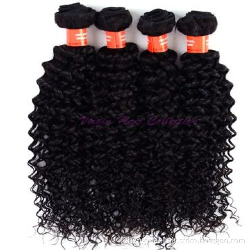 Unprocessed Brazilian Hair Extension in Curly Wave, 5pcs Lot